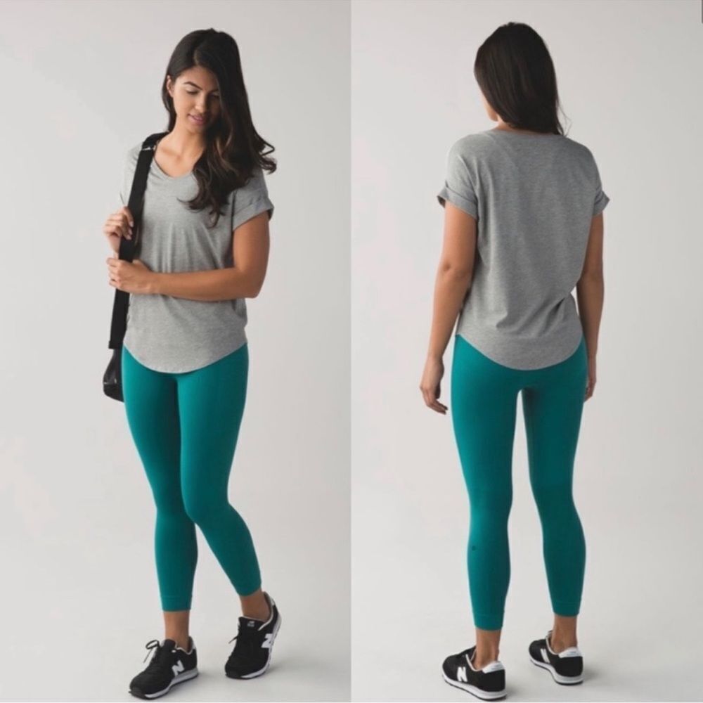 Lululemon Zone In Crop Legging In Forage Teal 21”